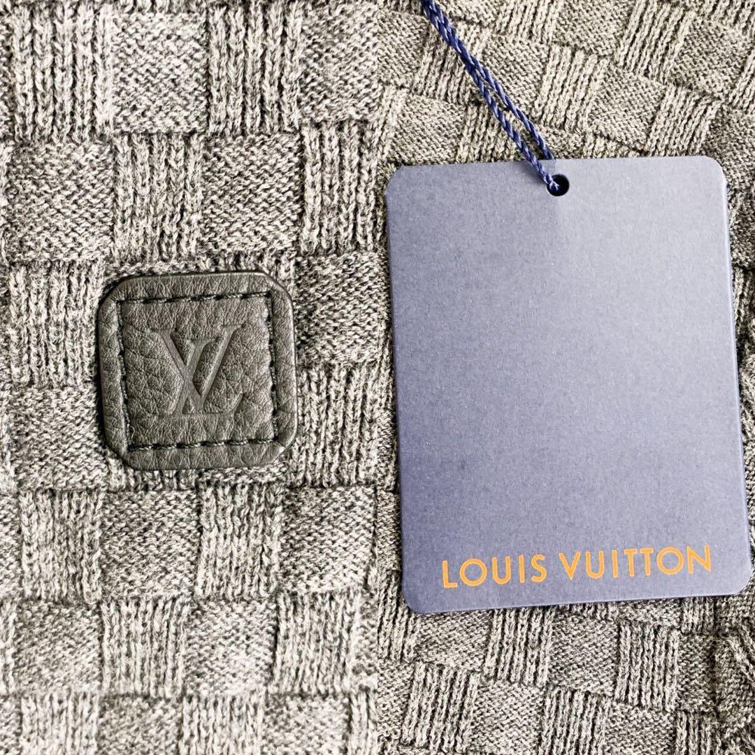 1円☆ルイヴィトン【タグ付！】 Louis Vuitton 19AW ダミエ クールネック セーター メンズ ハイブランドの画像2