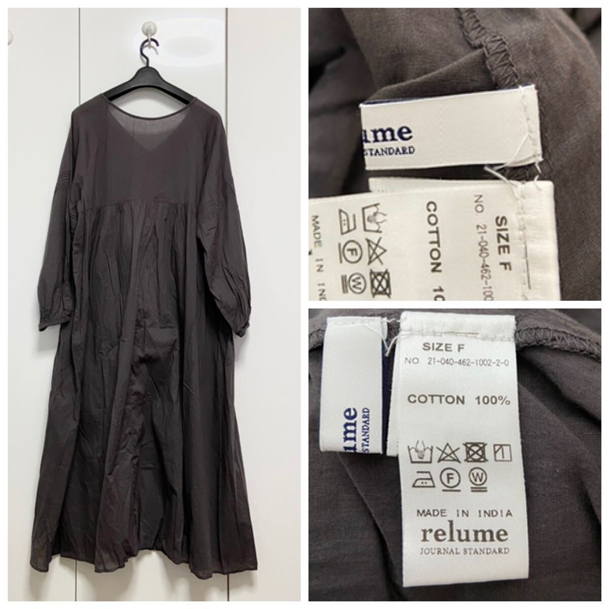 美品 ジャーナルスタンダード relume コットンボイル クリンクル 美品 ジャーナルスタンダード relume コットンボイル クリンクル