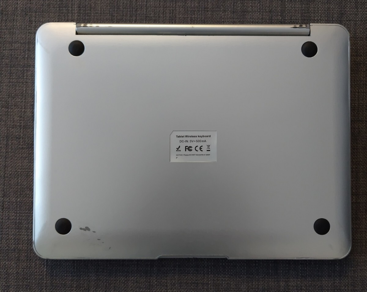【中古／専用箱・取説付】iPad Pro9.7 Air2 Bluetooth PCATEC シルバー キーボード ケース カバー リモートワーク 在宅勤務 匿名配送可の画像3