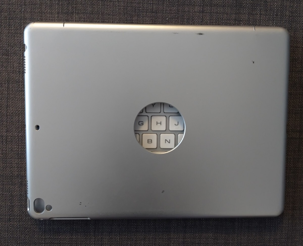 【中古／専用箱・取説付】iPad Pro9.7 Air2 Bluetooth PCATEC シルバー キーボード ケース カバー リモートワーク 在宅勤務 匿名配送可の画像2