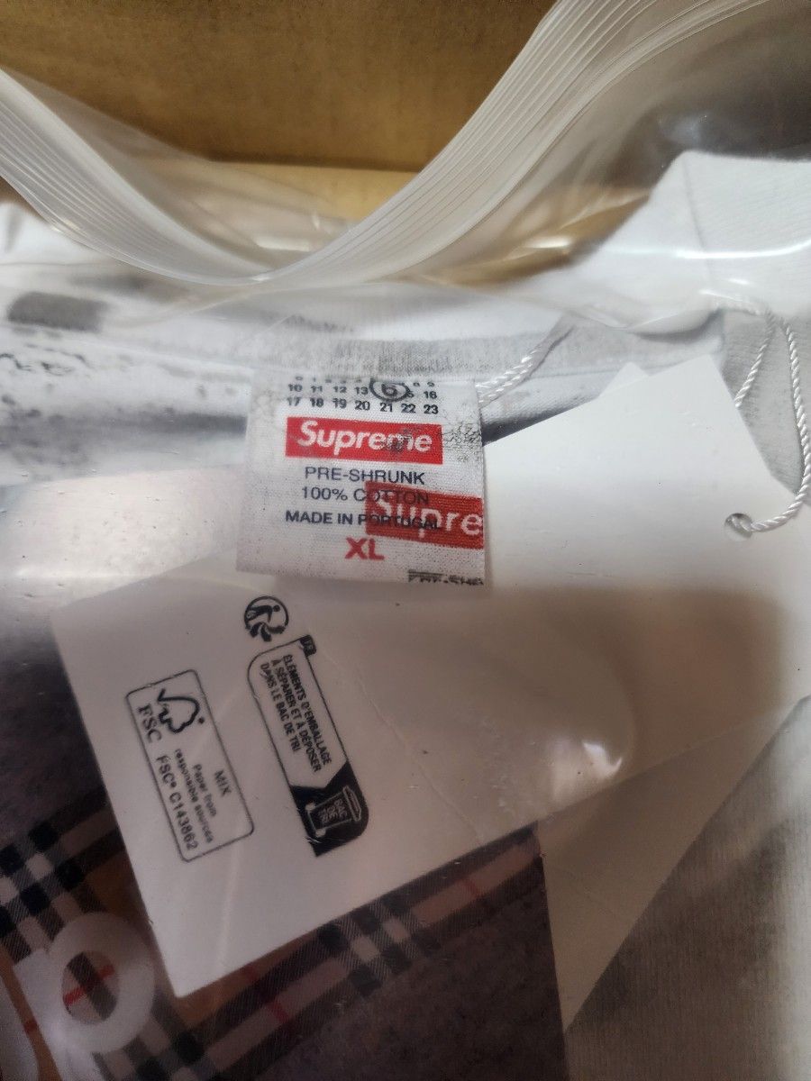 シュプリーム MM6 メゾン マルジェラ ボックス ロゴ Tシャツ  未使用 XL