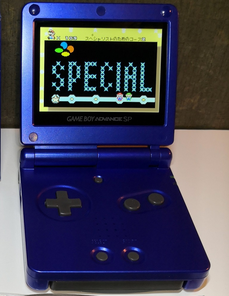 [ original completion goods / newest IPS screen ]GBASP azulite blue box * manual * completion goods Game Boy Advance + IPS body /ORIGINAL GAMEBOY ADVANCE.GENUINE/