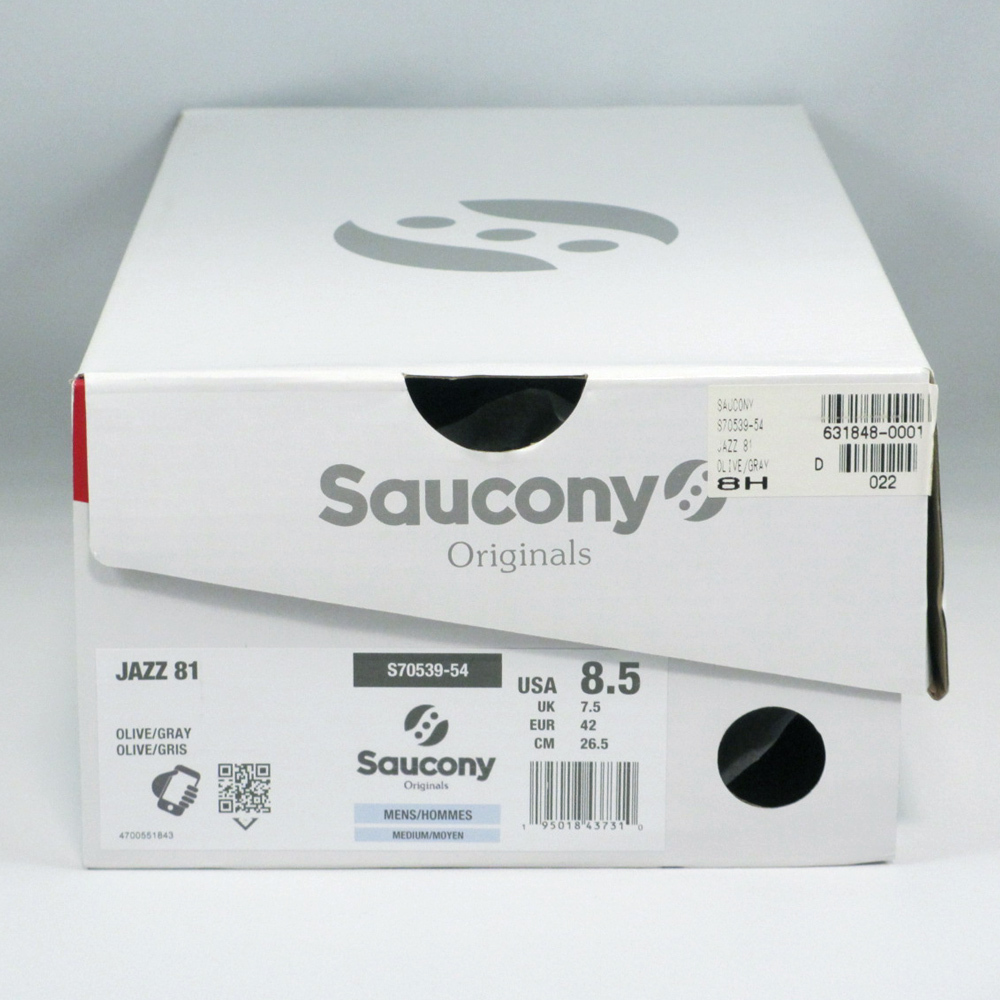 【美品】　Saucony　JAZZ 81　OLIVE/GRAY　S70539-54　US8.5(26.5cm)　サッカニー　ジャズ　81_画像8