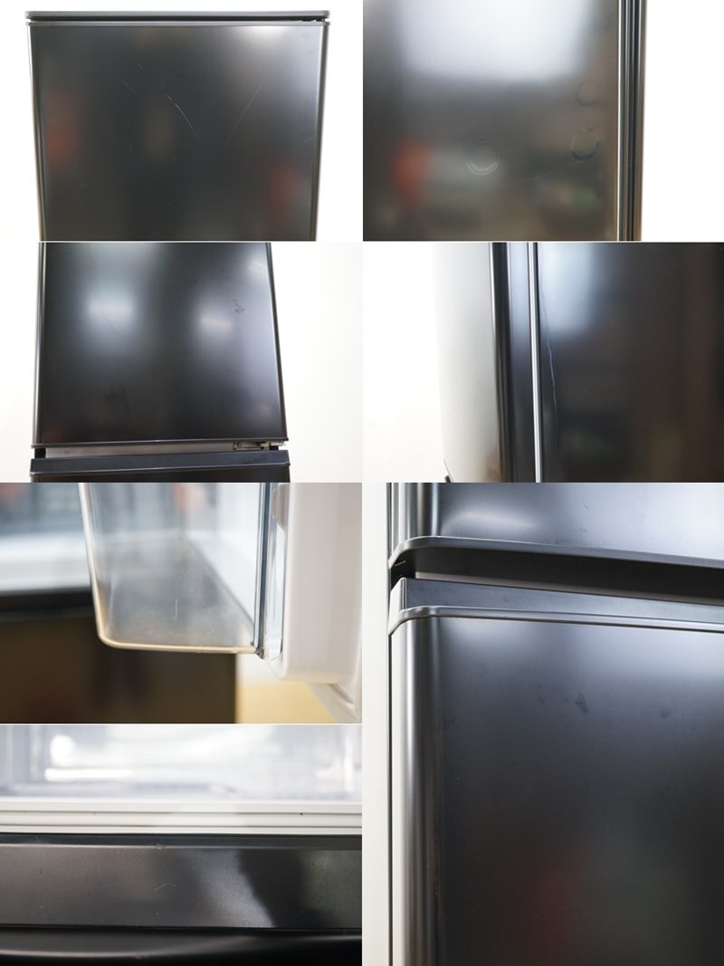 東ハ:【三菱】2ドア 冷凍冷蔵庫 146L MR-P15EG-B 2021年 ブラック系 耐熱フルフラットトップテーブル 冷蔵室低温ケース ★送料無料★の画像9