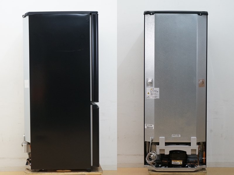 東ハ:【三菱】2ドア 冷凍冷蔵庫 146L MR-P15EG-B 2021年 ブラック系 耐熱フルフラットトップテーブル 冷蔵室低温ケース ★送料無料★の画像3