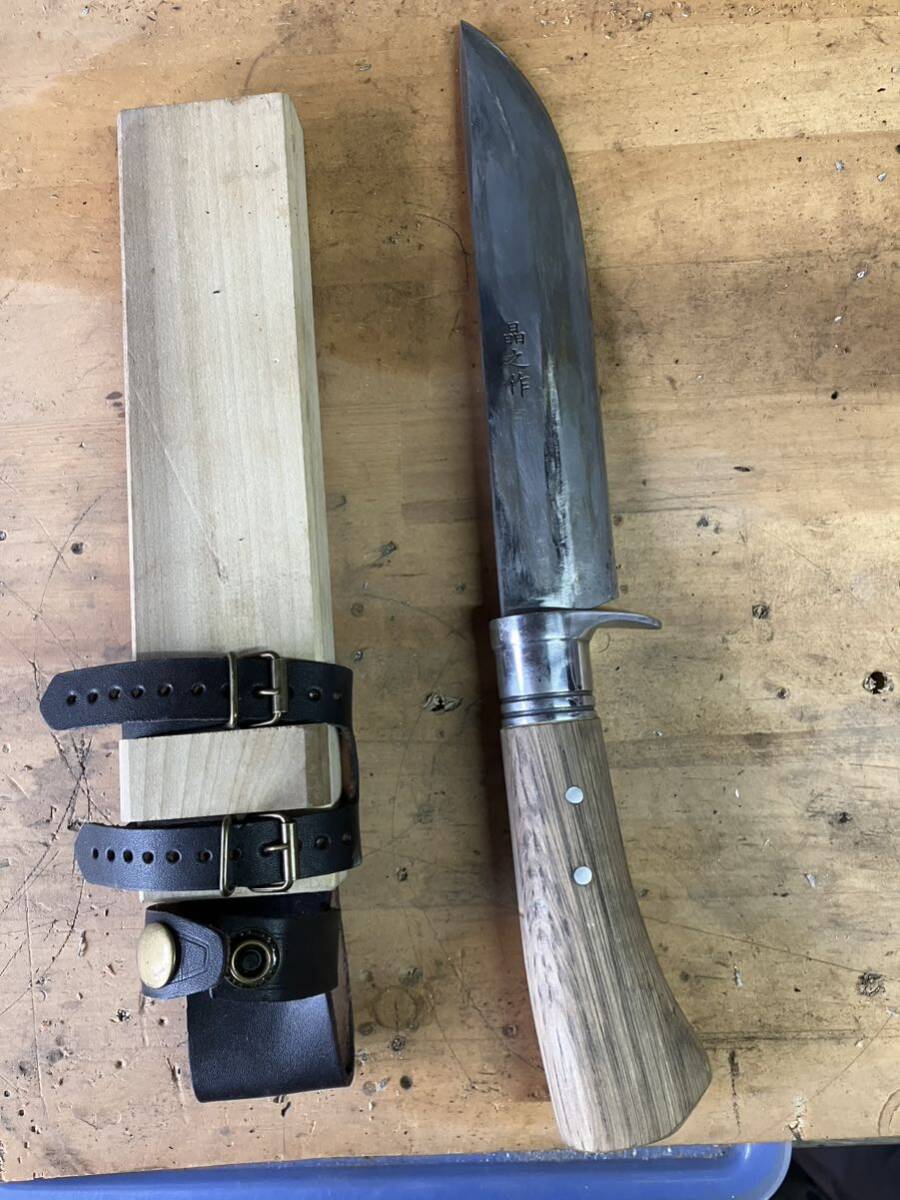 土佐剣鉈 片刃 ハンティングナイフ 狩猟刀 ジャンクの画像1