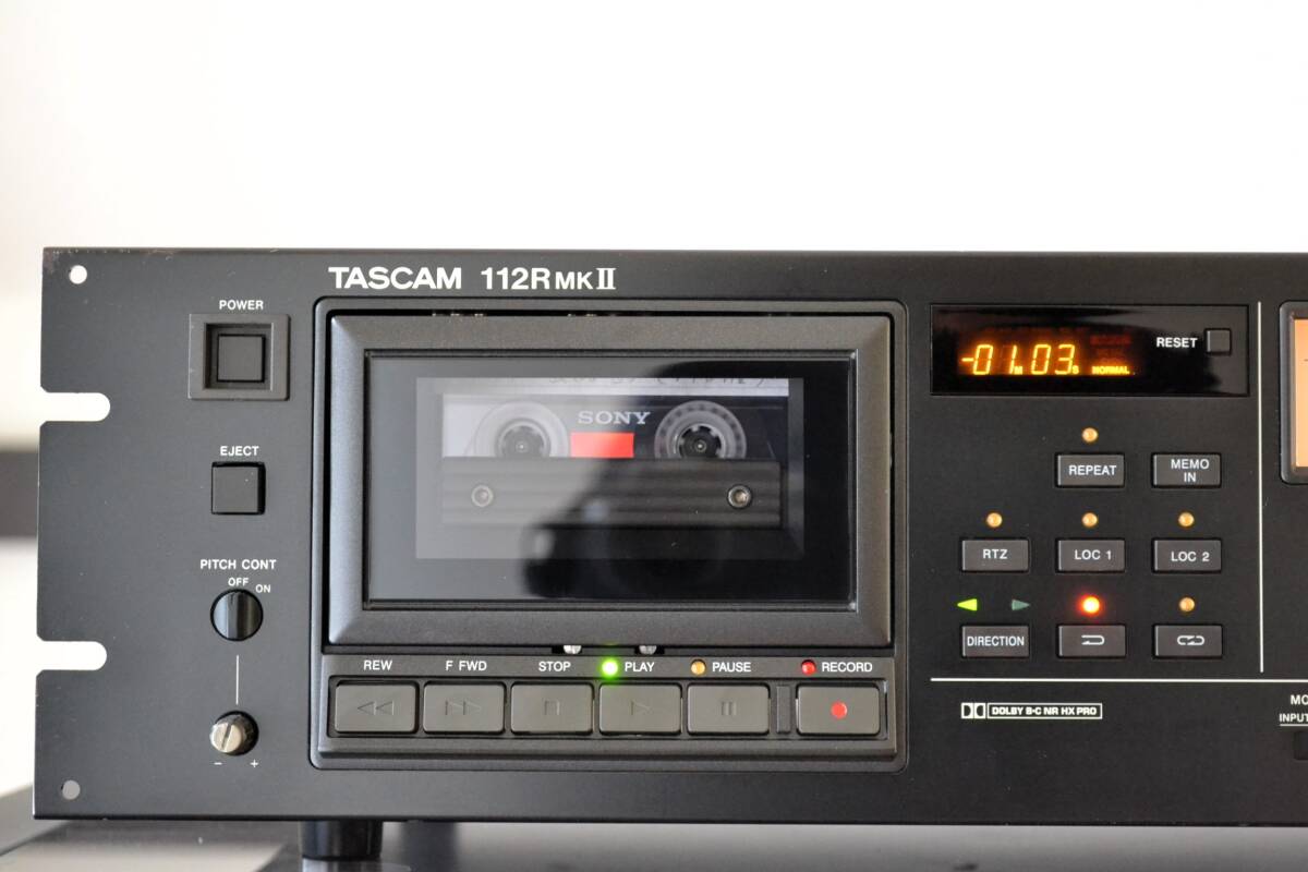 ★★★ プロ仕様 TASCAM 112（R）MK2　 3ヘッド・オートリバース　動作確認済み（動画あり）カセットデッキ送料無料_画像3