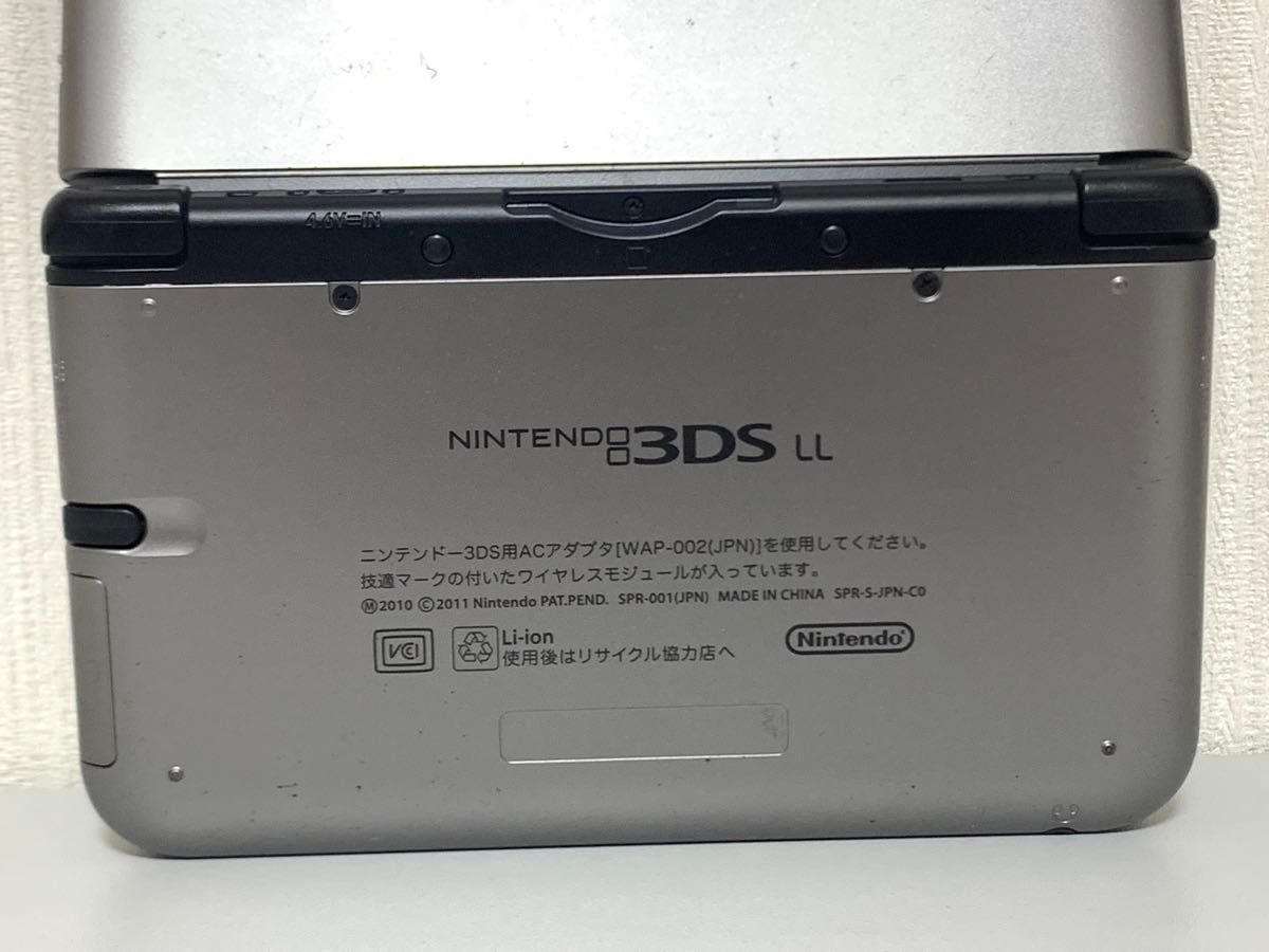 Nintendo ニンテンドー3DSLL 本体 SPR-S-JPN-C0 シルバー ブラック 任天堂 3DS 動作確認済