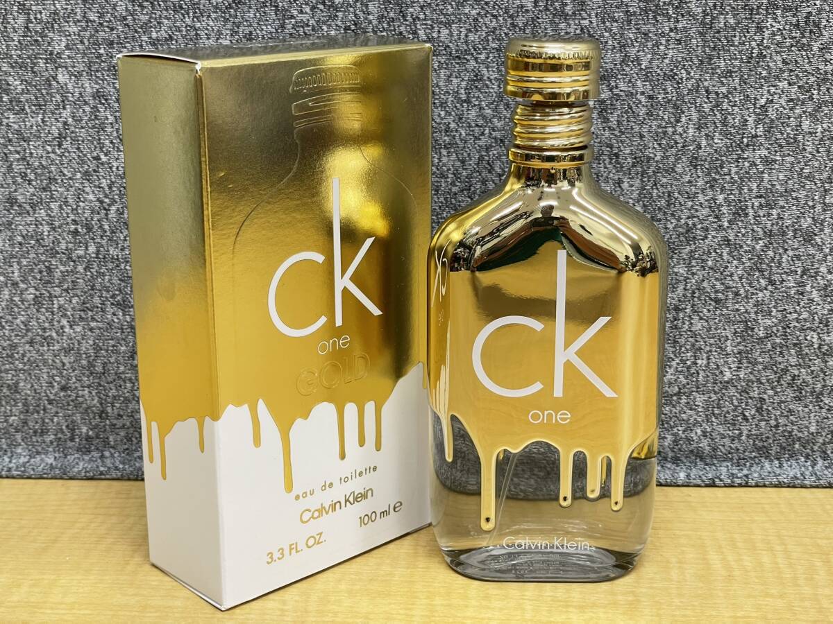 残量多★カルバンクラインCALVIN KLEIN CK ONE GOLD 100ml★オードトワレ香水シーケーワンゴールド★S2445の画像1