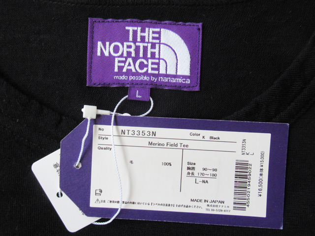 2024SS THE NORTH FACE PURPLE LABEL Merino Field Tee サイズL 2024SS THE NORTH FACE PURPLE LABEL Merino Field Tee サイズL