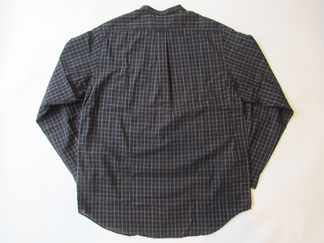 【コンビニ受取対応商品】 Band nanamica 2024SS Collar サイズM Shirt Plaid Panama 長袖シャツ