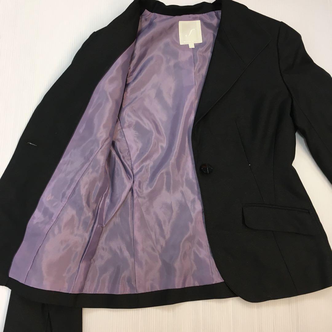 春服　黒　ジャケット　フォーマル　カジュアルオフィス　Sサイズ 　紫　　ナンバー382_画像7