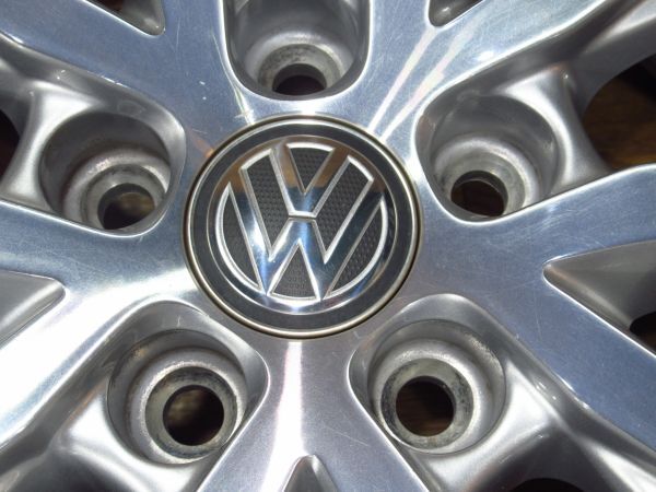 VWフォルクスワーゲン6R系POLOポロ純正 6J-15 off+40 pcd100/5H 品番：6R0601025BE １５インチアルミホイール４本の画像8