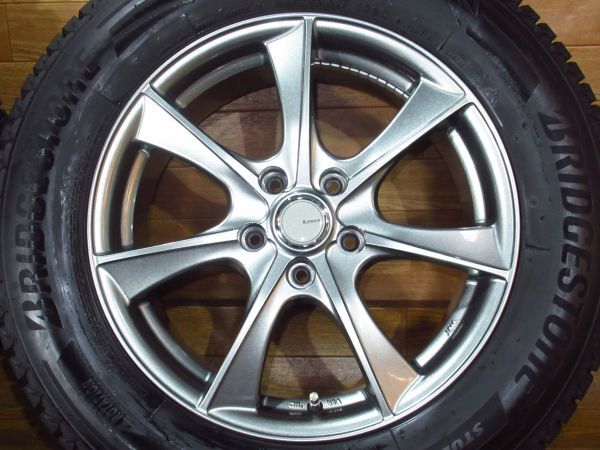 LEBEN BX 7J-17 off+45 pcd114.3/5H DM-V3 225/65R17 17インチアルミホイール+2022年製スタッドレスタイヤ4本 T32エクストレイル/CX-5/CX-8の画像5