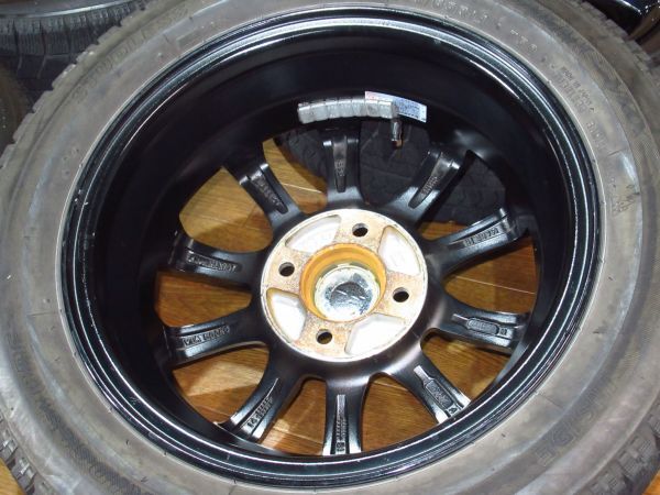 EURO SPEED4.5J-14 off+45 pcd100/4H ブリザックVRX 155/65R14 14インチアルミホイール+スタッドレスタイヤ4本 タント/ミラ/ワゴンR/ムーヴの画像8