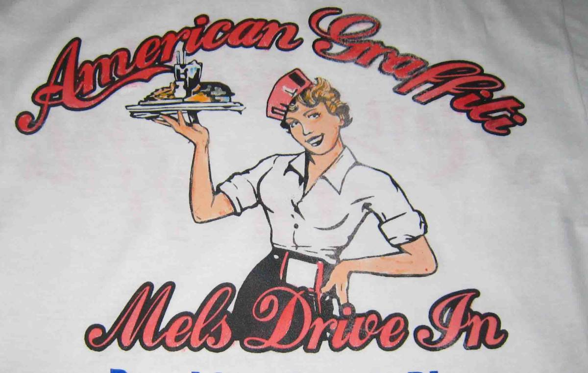 アメリカン・グラフィティ　American Graffiti　★　両面ペイント　Tシャツ　M・L・2L. 3L　の4サイズあり