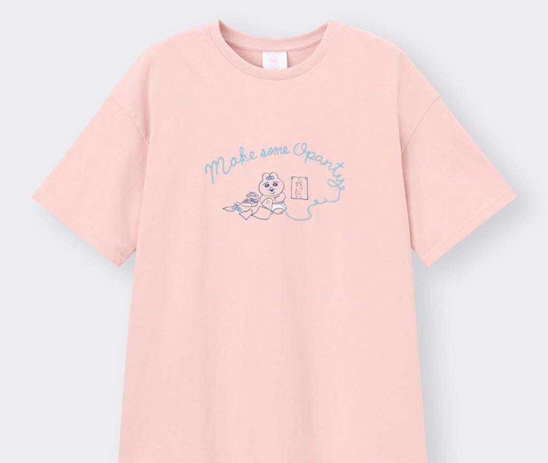 新品即決！★Ｌサイズ★おぱんちゅうさぎ★グラフィックTシャツ★Pink ★GU★_画像2