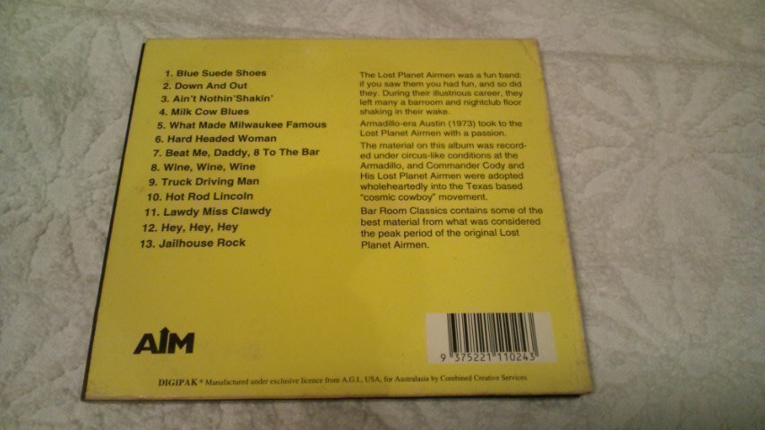 ★Commander Cody★Bar Room Classics/73年作/名盤探検隊的/Roots Rock/Good Time Music/Western Swing/レア盤廃盤CD_画像2