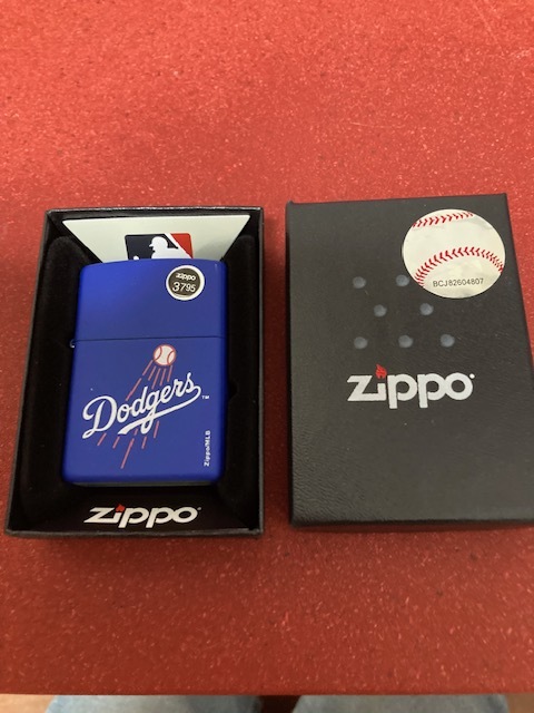 大谷翔平所属チーム LA Dodgers Zippo チームカラーブルー新品未使用品！_画像1