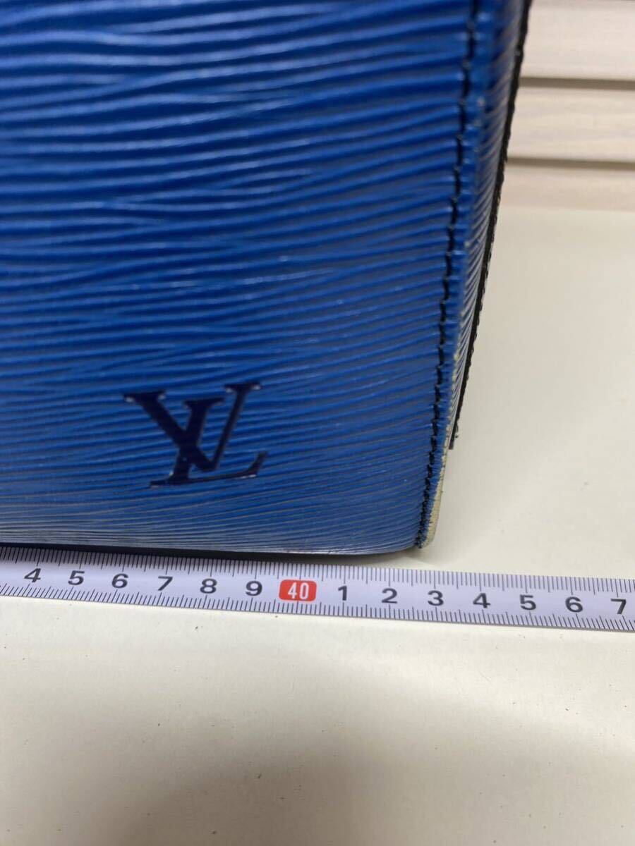 LOUIS VUITTON ルイヴィトン エピ スピーディ40 M42985 ブルー レディース の画像9