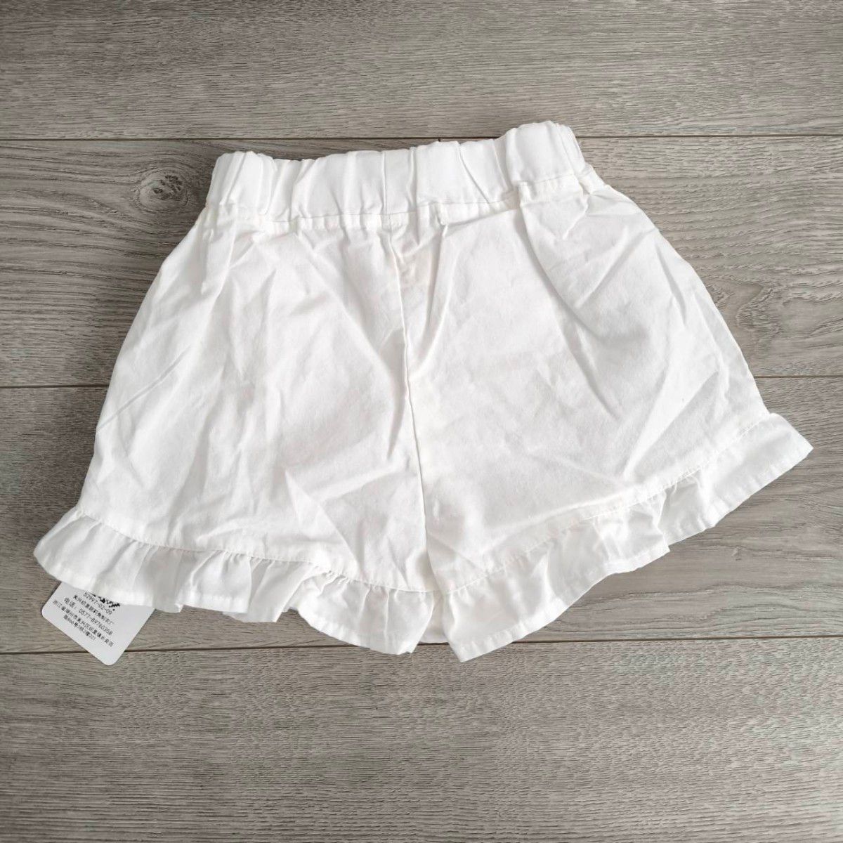  女の子 キュロット 110 ホワイト 白 キッズ ベビー服 ショートパンツ 子供服 短パン 半ズボン