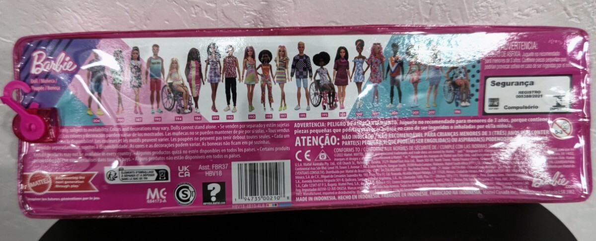 未開封品 Barbie MATTEL Ｎｏ．186 ファッショニスタシリーズの画像3
