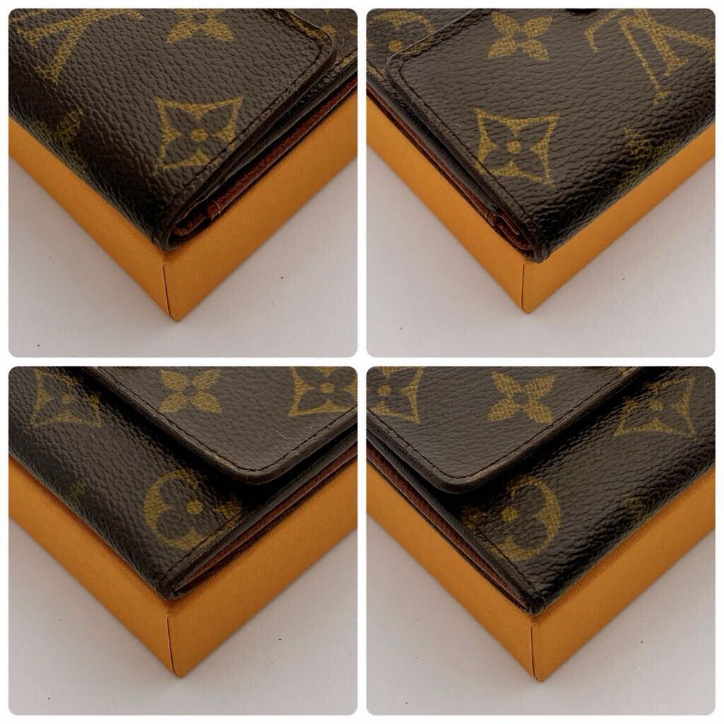 H0748【ほぼ極美品】LOUIS VUITTON ルイ・ヴィトン モノグラム ポルトモネ プラ M61930 コインケースの画像9