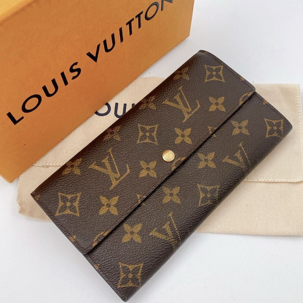 H0769【極美品】LOUIS VUITTON ルイ・ヴィトン ポルトフォイユ・サラ モノグラム 長財布 二つ折り財布 カード×2の画像1