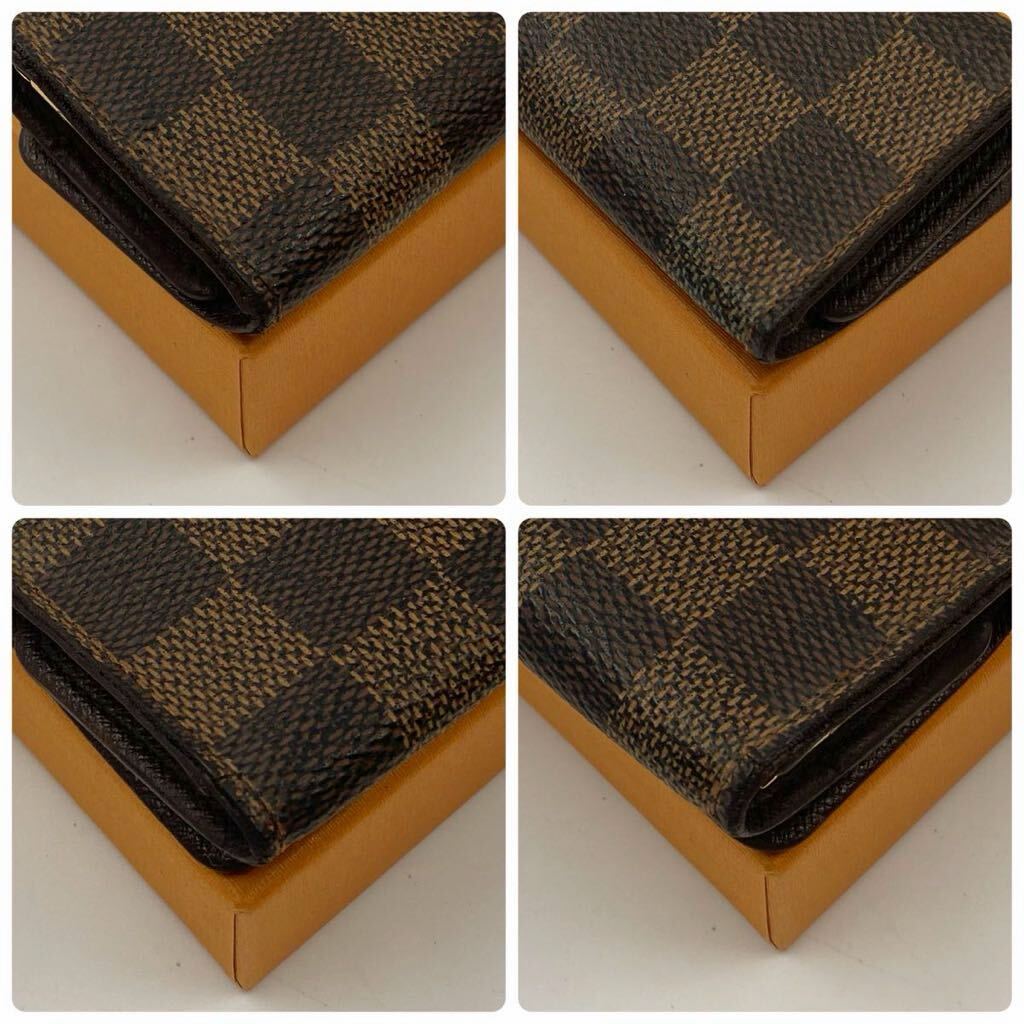 H762【美品】LOUIS VUITTON ルイヴィトン ミュルティクレ4キーケース ダミエ ユニセックス 4連 ブラウン の画像9