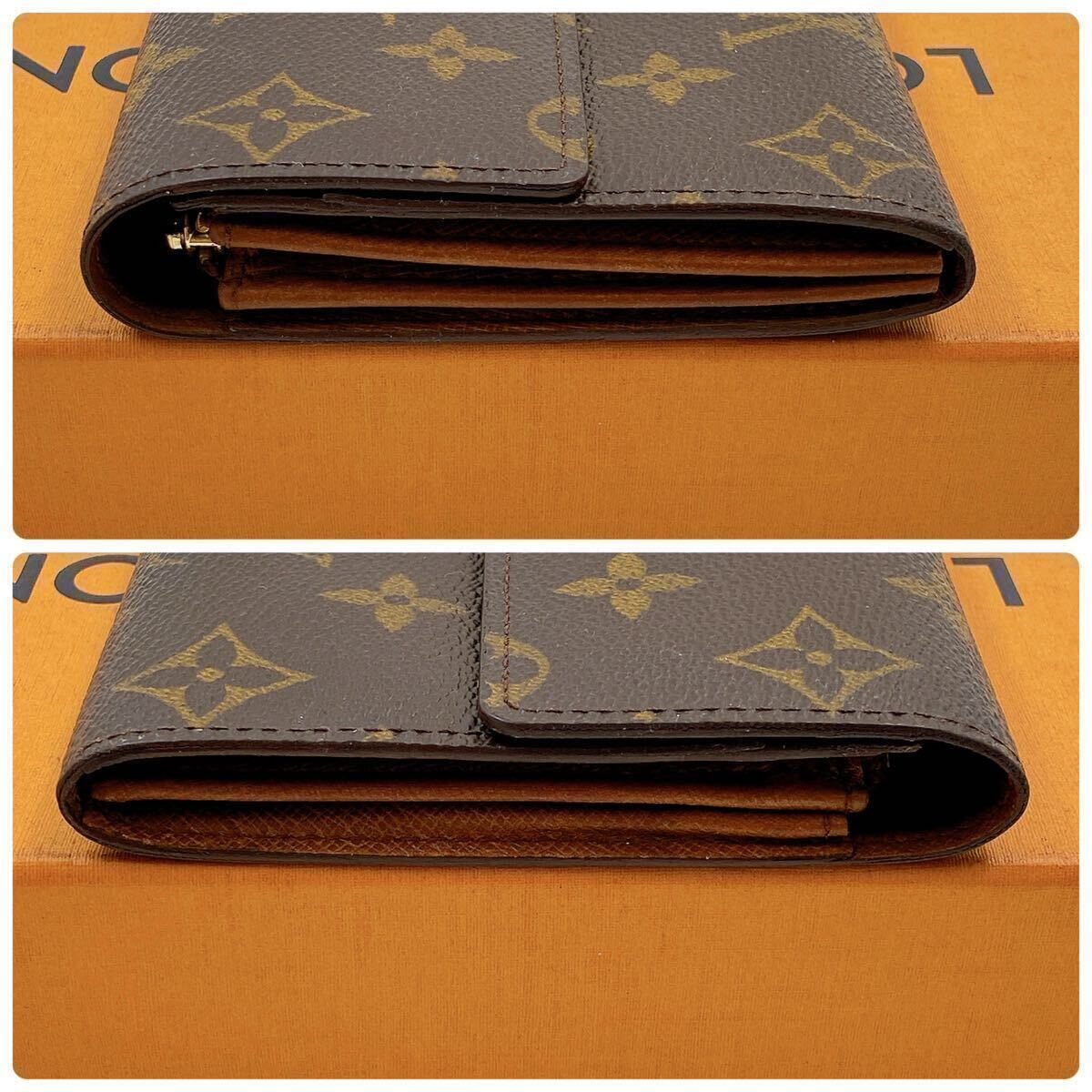 H0804【外観極美品】LOUIS VUITTON ルイ・ヴィトン ポルトフォイユ・サラ モノグラム 長財布 二つ折り財布 カード入れ×2の画像6