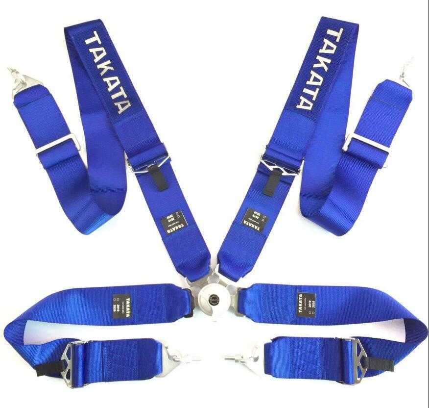 * new goods *4 point racing seat belt seat belt car seat belt * blue *