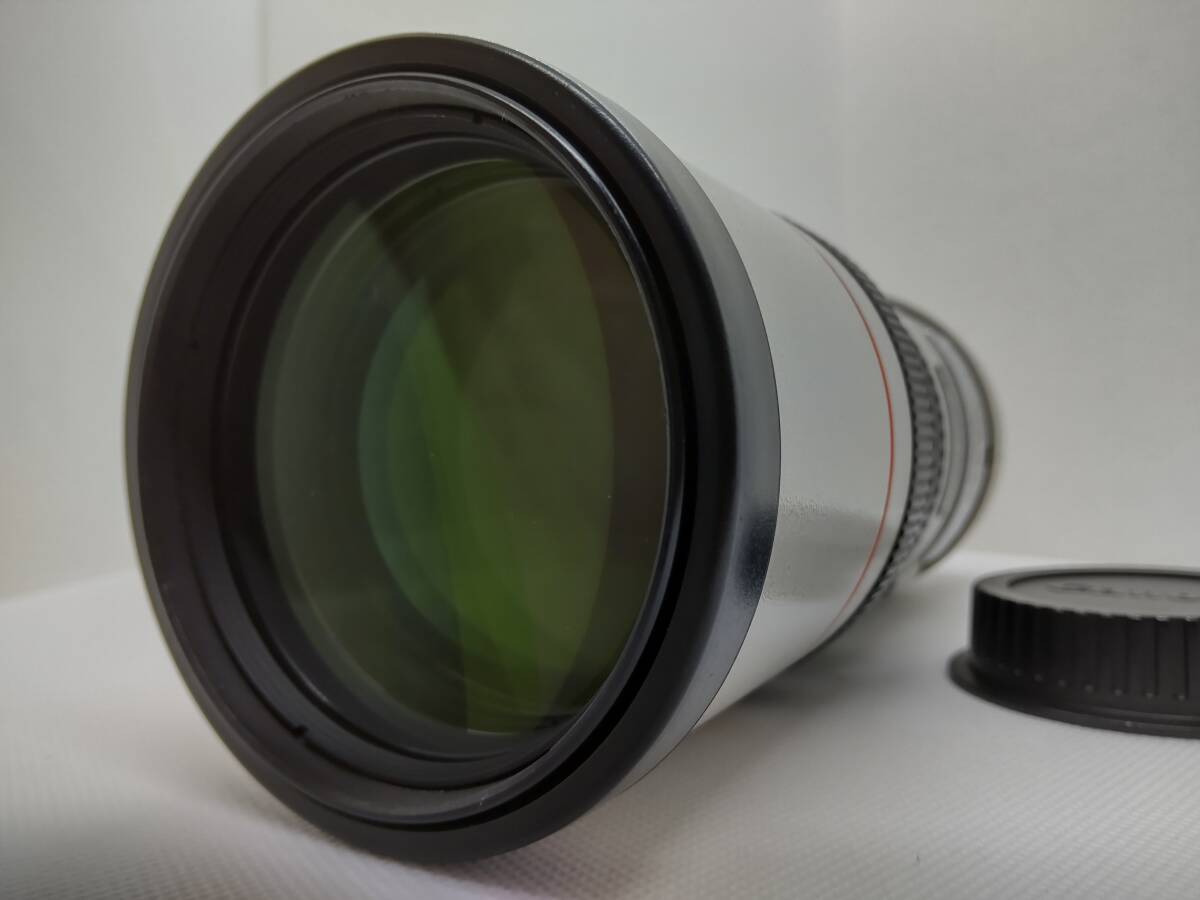 【ジャンク品】Canon LENS EF 300mm F4 L IS USM 大口径 単焦点望遠レンズ キヤノン EFマウント リアキャップの画像1