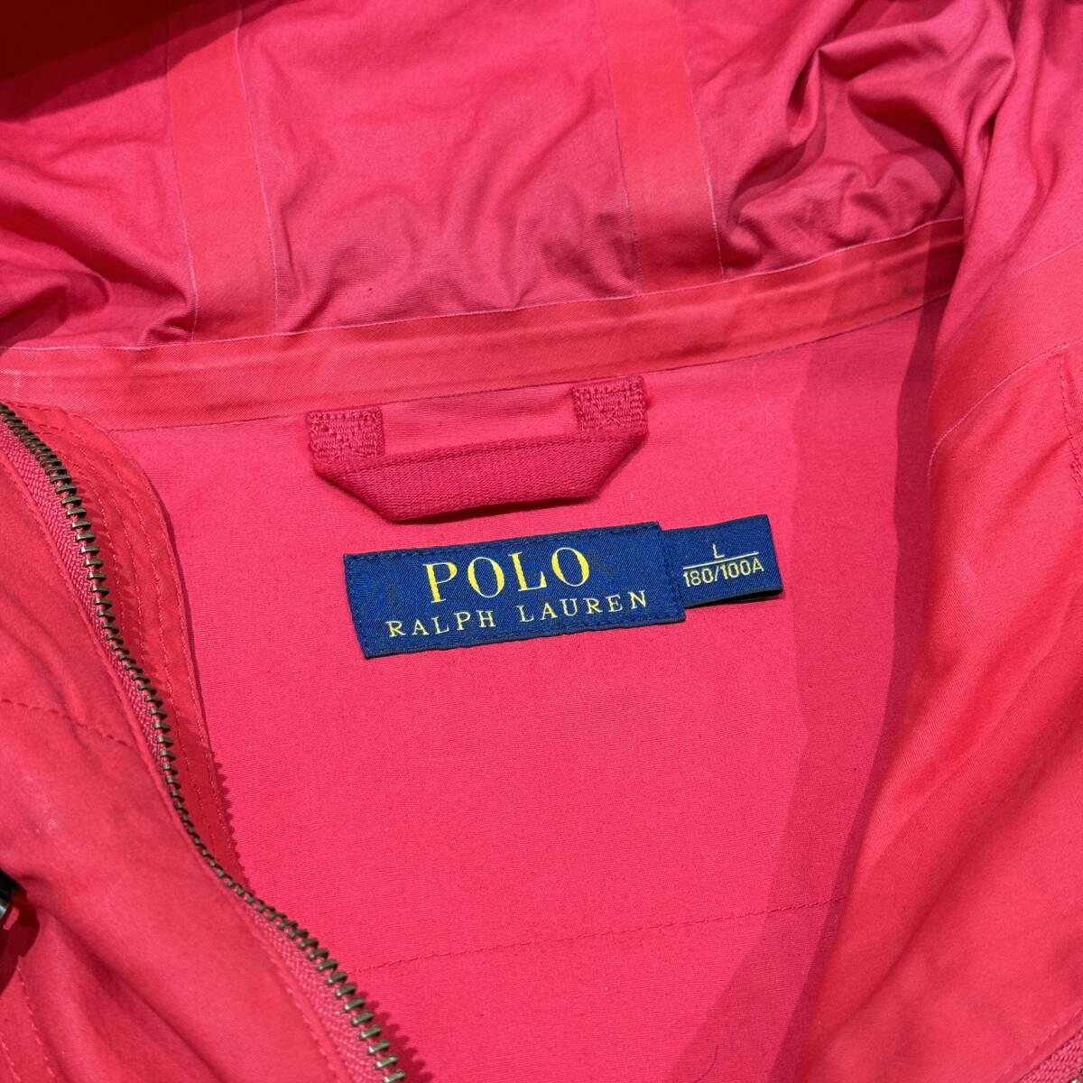 POLO Ralph Lauren ポロ ラルフローレン ミリタリー デザイン ジャケット マウンテン パーカー 赤 レッド _画像5