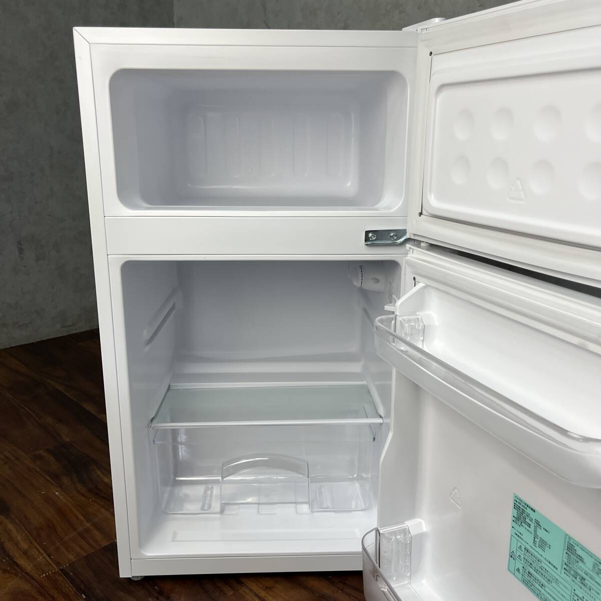 WY12/42 ハイアール Haier ノンフロン冷凍冷蔵庫 BR-85A 85L 2021年製 右開き 2ドア 白 ホワイト 一人暮らし 単身 ※動作確認済_画像9