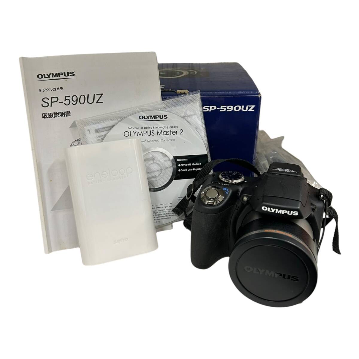 OLYMPUS オリンパス SP-590UZ コンパクト一眼レフ 26x WIDE ZOOM 4.6-119.6mm 1:2.8-5 デジタルカメラ【中古】の画像6