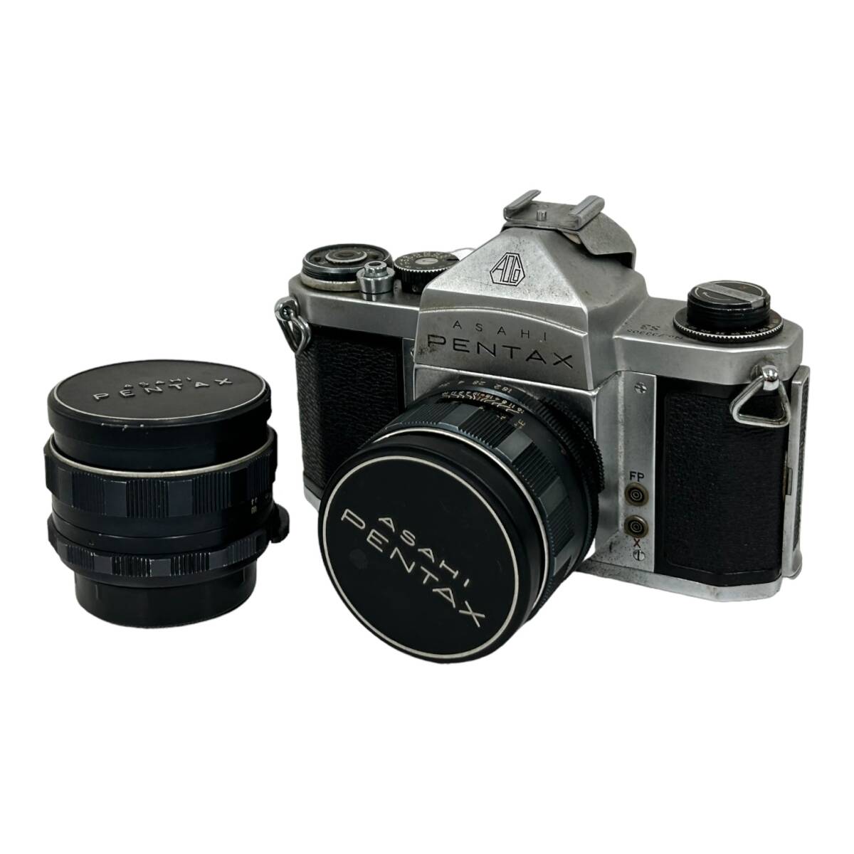 PENTAX ペンタックス ASAHI アサヒ S3 フィルムカメラ super-takumar スーパータクマー 1:3.5/35 1:1.8/55 レンズ【中古】の画像1