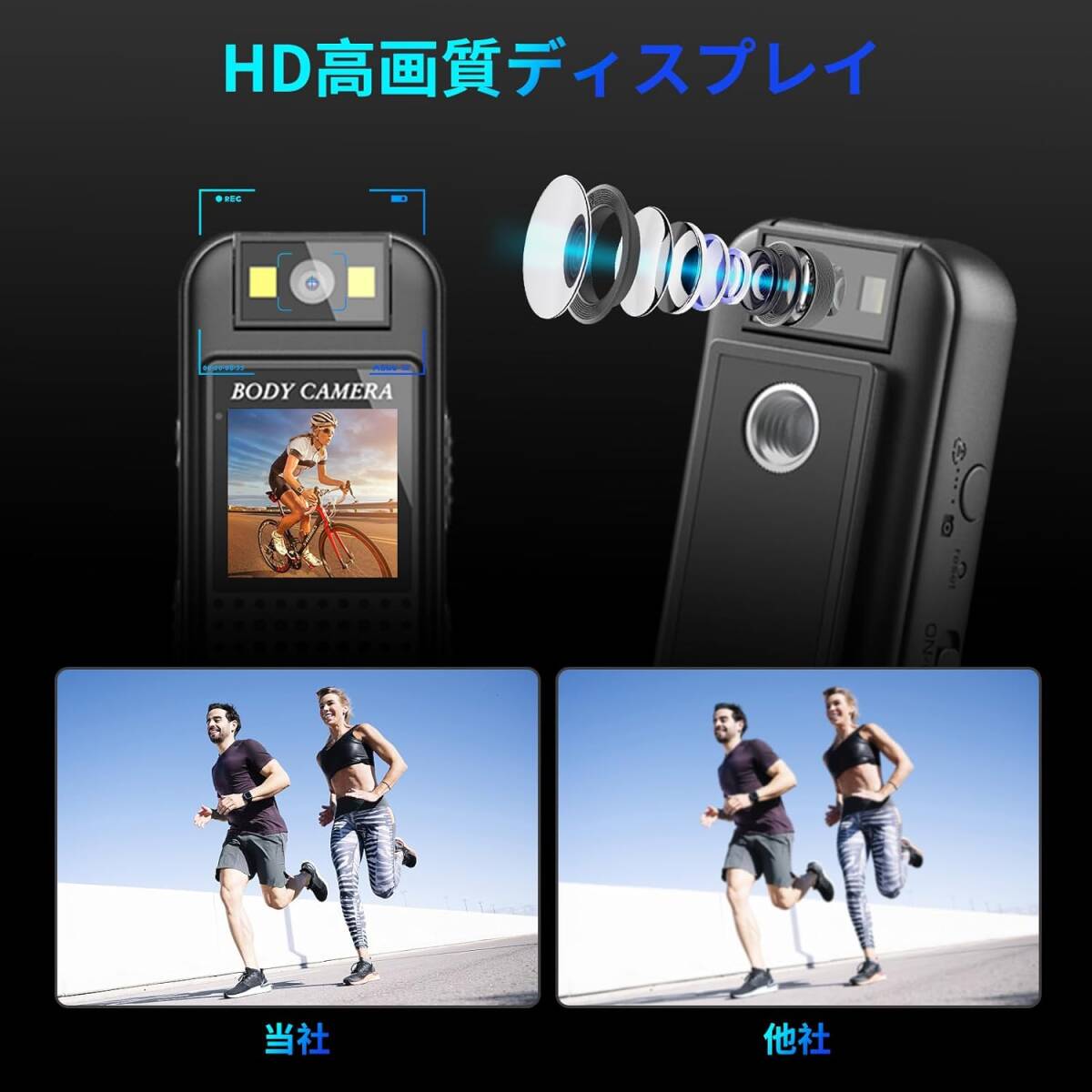 【一台だけで録画/録音/撮影3役実現の超小型ビデオカメラ】 Hosiakly 小型カメラ 日本語取扱説明書付きの画像3