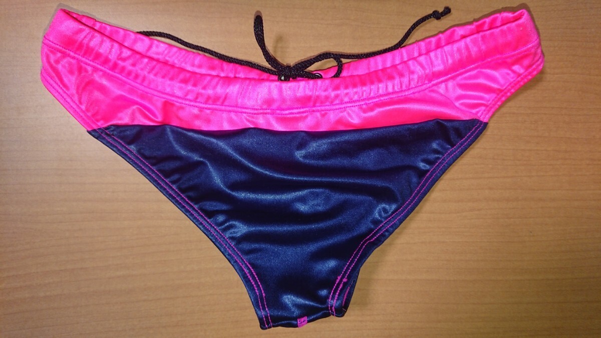 TM COLLECTION WET Rollei z full back bikini . bread 2021 Swimwear Malibu swim swimsuit lustre wet pink × navy navy blue M size 