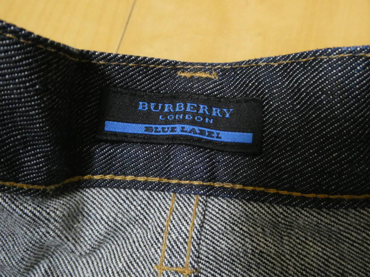 1.BURBERRY BLUE LABEL バーバリー ブルーレーベル メンズ ジーンズ デニム W30 L32 状態良好_画像9