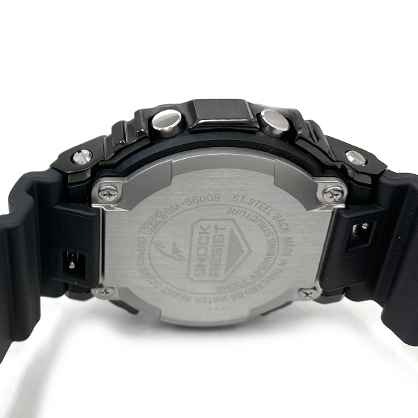 [中古] カシオ G-SHOCK GM-5600B-1JF クォーツ デジタル ステンレスベゼル カレンダー アラーム ストップウォッチ 耐衝撃 ブラック CASIOの画像7