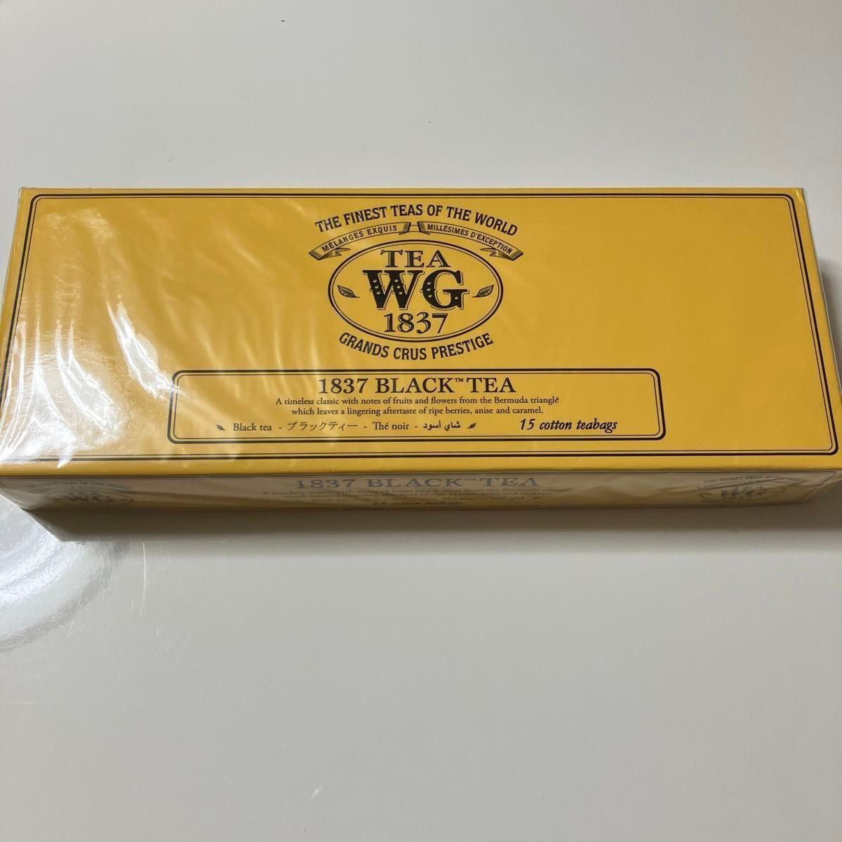 TWG  1837 BLACK TEA ブラックティー　コットンティーバッグ　15袋 包装紙リボン付き　賞味期限2026/10/3