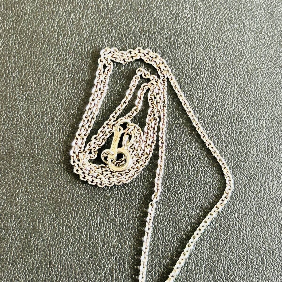 【◇1】１円スタート！ Tiffany ティファニー 925 ネックレス オープンハート 約5.5g 中古品 保管品の画像7