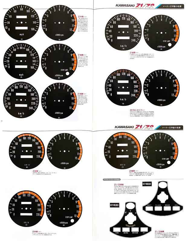 Z1 Z2 小冊子 750RS 900 super4 レコグニッション マニュアル 主要諸元表 サービス 幻の海外発表資料 カタログ メーター 文字盤 配線図の画像10