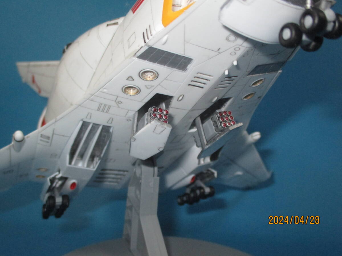 1/400 完成品 ハセガワ クラッシャージョウ ミネルバ 同スケール 1/400 ファイター１、ファイター２、ガレオン付属_画像7