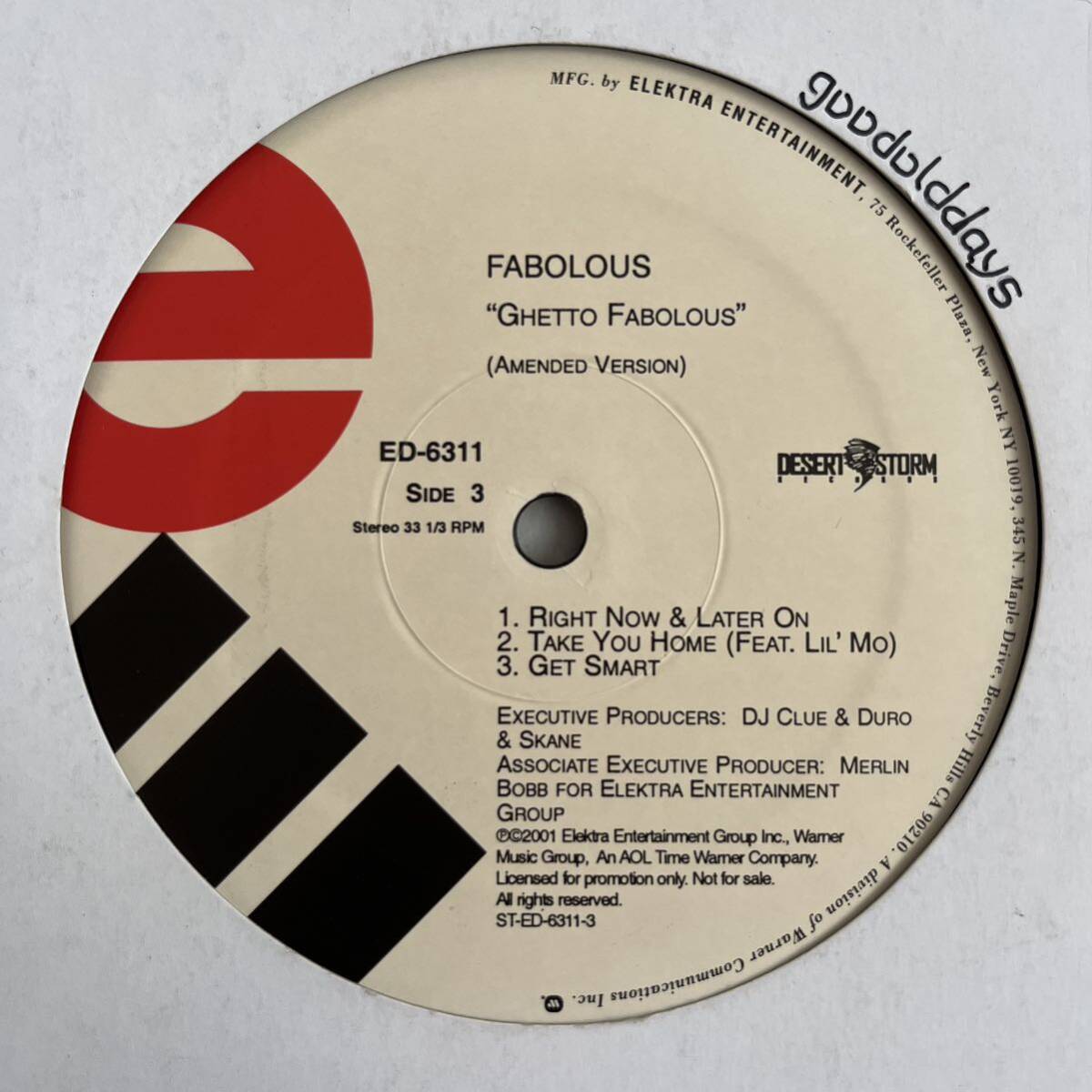 Fabolous - Ghetto Fabolous (プロモ) (Promo) (US 2LP)_画像4