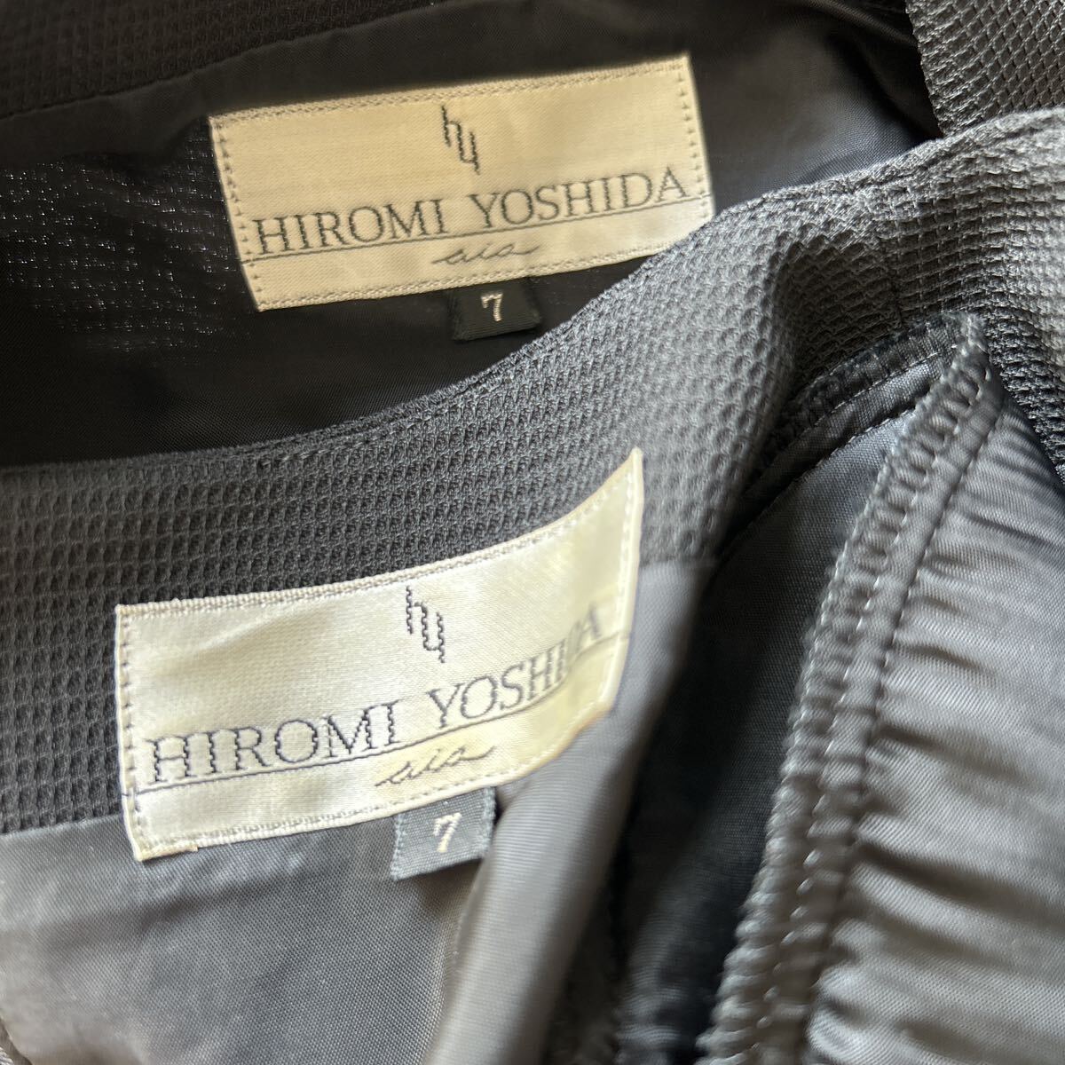 ヒロミ ヨシダ HIROMI YOSHIDA 東京ソワール■喪服 ブラックフォーマル■7号■ジャケット＆ワンピース セットアップアンサンブル■黒の画像7