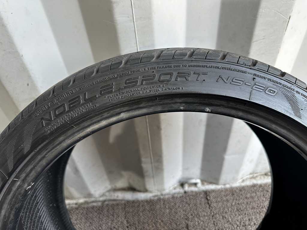 255/35ZR20 97Y XL 2本 NANKANG NOBLE SPORT NS-20【中古/埼玉より発送/R64】の画像5