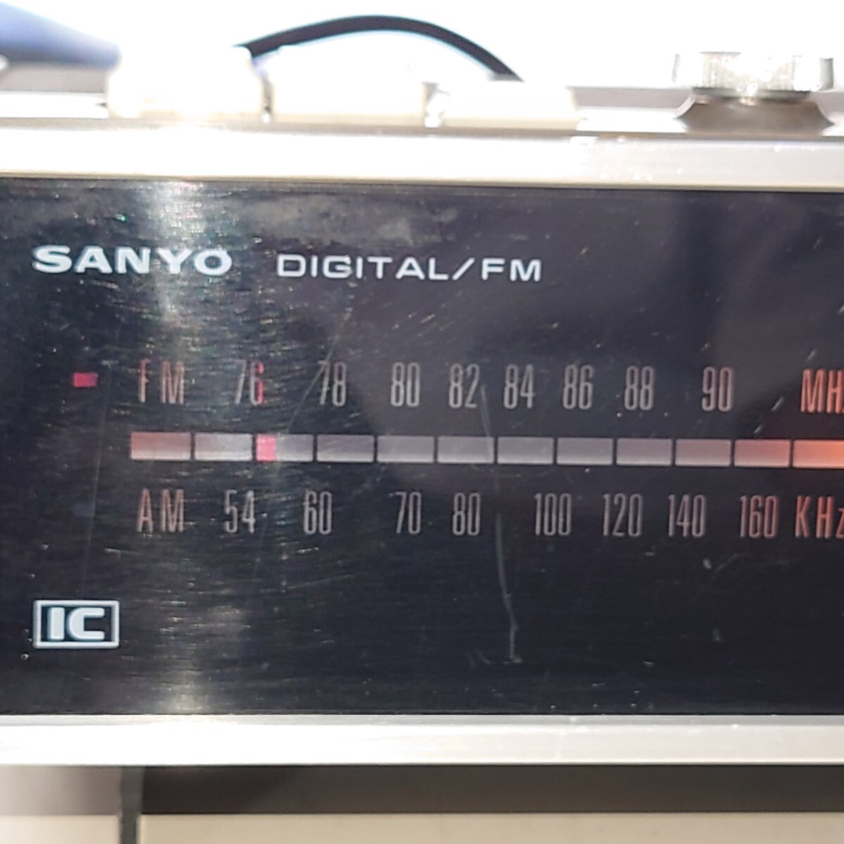【動確OK】 SANYO デジタル クロック IC ラジオ 10F-T40 パタパタ時計 昭和レトロ DIGITAL CLOCK IC RADIO 60Hz用 クロックラジオの画像8