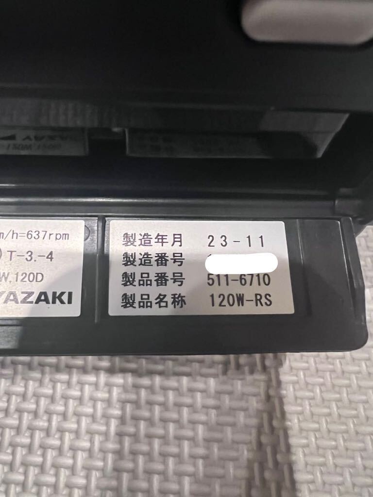 新車外し 2023年11月製造 矢崎 YAZAKI アナログ タコグラフ レボタコ REV 回転付 ATG21-120W.120D 120W-RS 2台セット_画像7