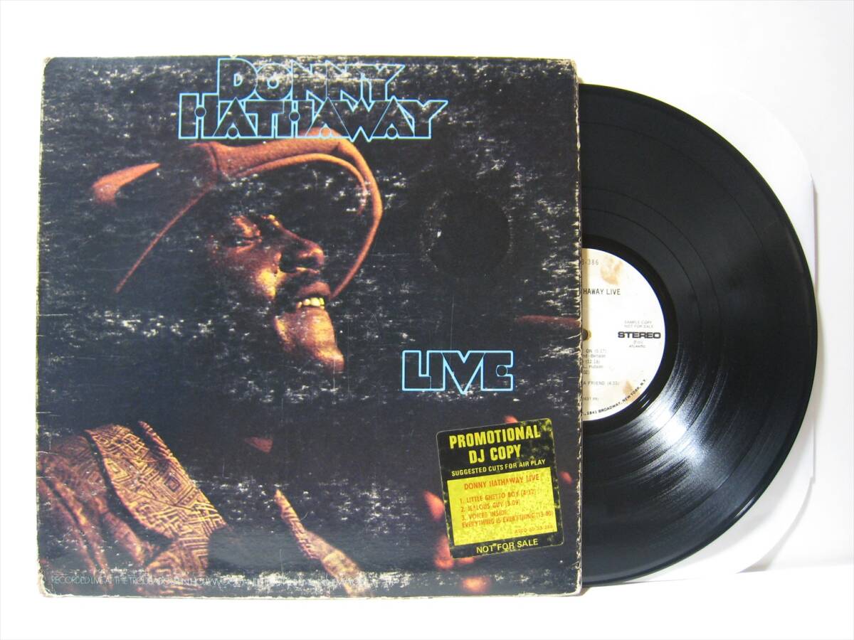 【LP】 DONNY HATHAWAY / ●白プロモ● LIVE US盤 ダニー・ハサウェイ ライヴの画像1